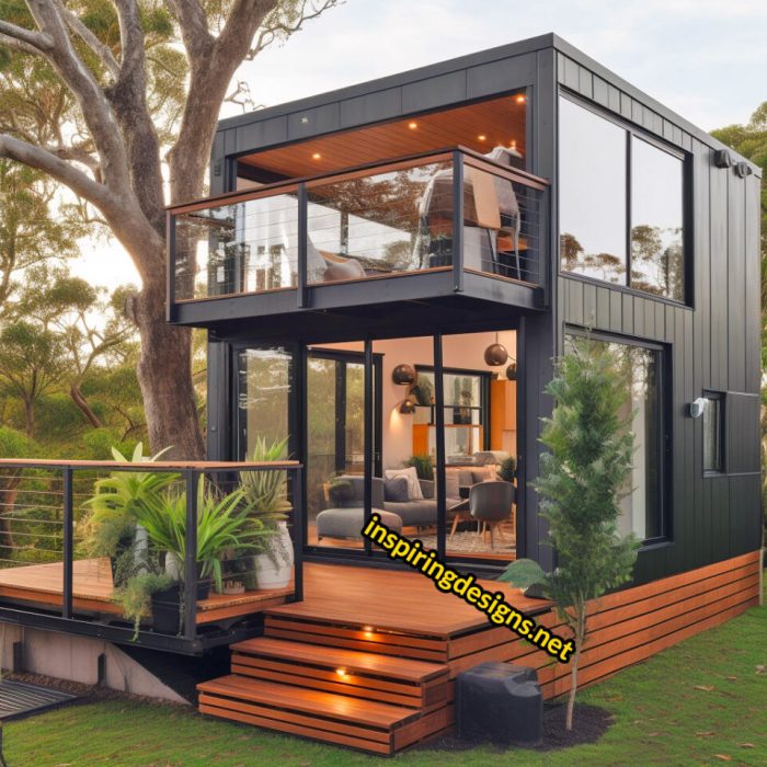 20+ Incredible Luxury Modern Tiny Homes With Huge Windows and Decks